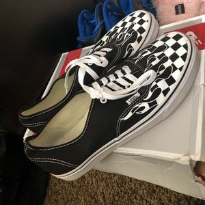 Flame Checkered Vans